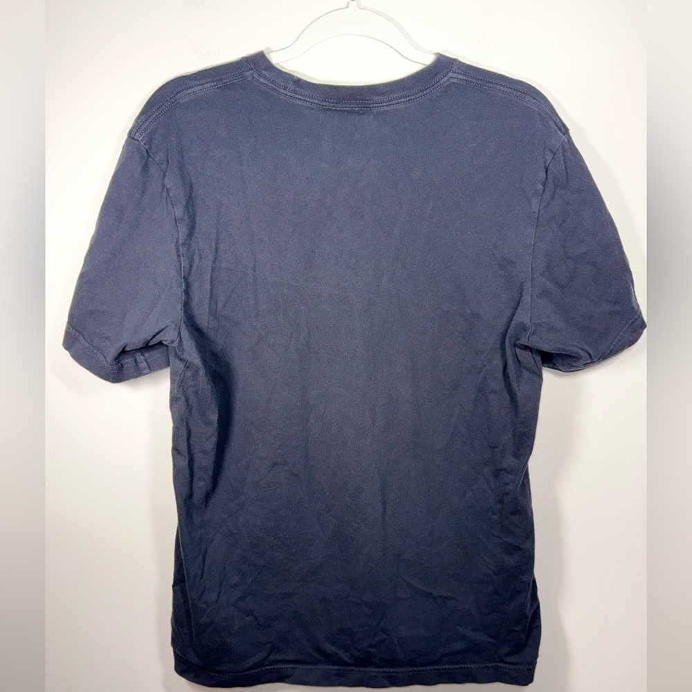 Adidas Classic Cotton Black and White Tee with White Logo Size Medium - Picture 11 of 14